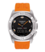 Tissot T002520A Cinturino Dell'Orologio T610030583 Arancione Silicone 23 mm Racing Touch