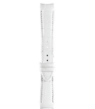 Tissot Tissot T035210A Pulseira De Relógio Branco Couro 18 mm