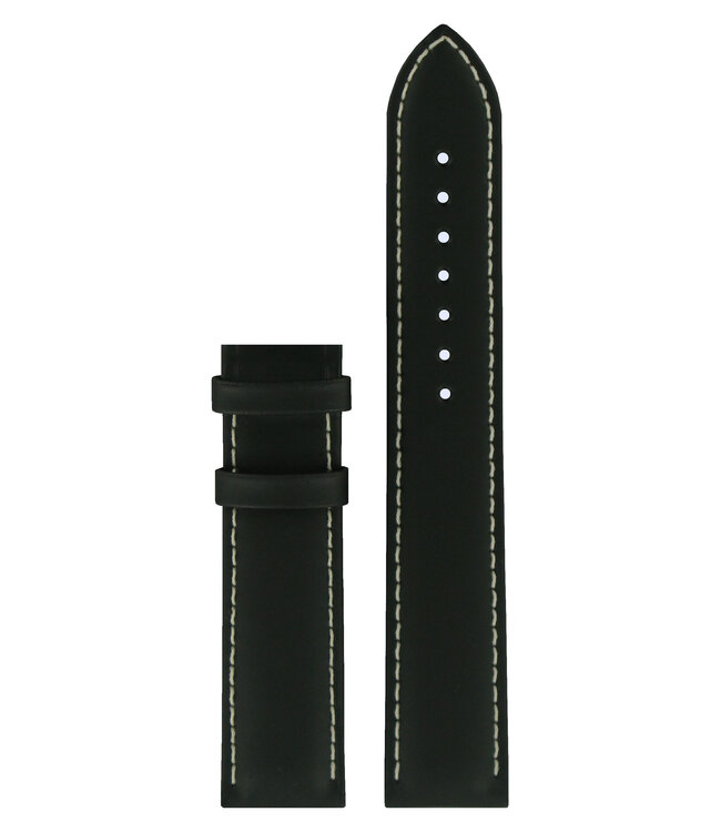 Tissot T067417A - XL Uhrenarmband T610031786 Schwarz Leder 19 mm PRS 200