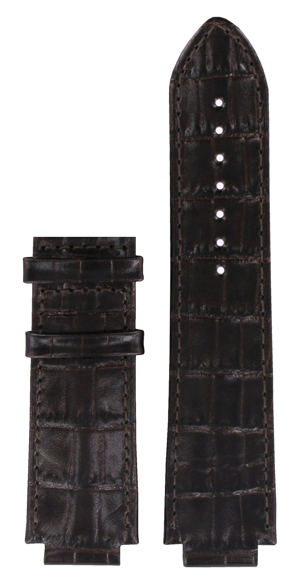 Tissot T061717A - XL Watch Band Brown Leather 16 mm