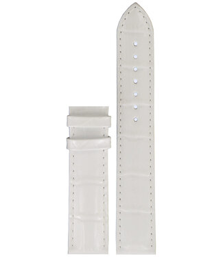 Tissot Tissot T055417A & T055410A - XL Pulseira De Relógio Branco Couro 19 mm