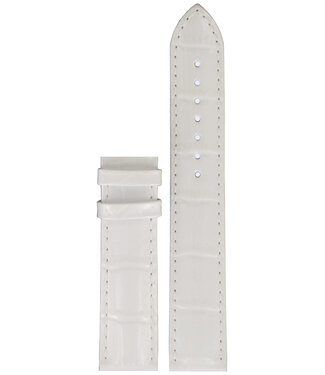 Tissot Tissot T055417A & T055410A Pulseira De Relógio Branco Couro 19 mm