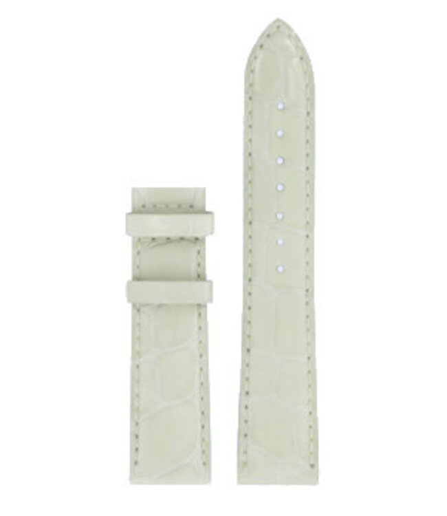 Tissot T086207A & T086208A Watch Band T610033630 White Leather 18 mm Luxury