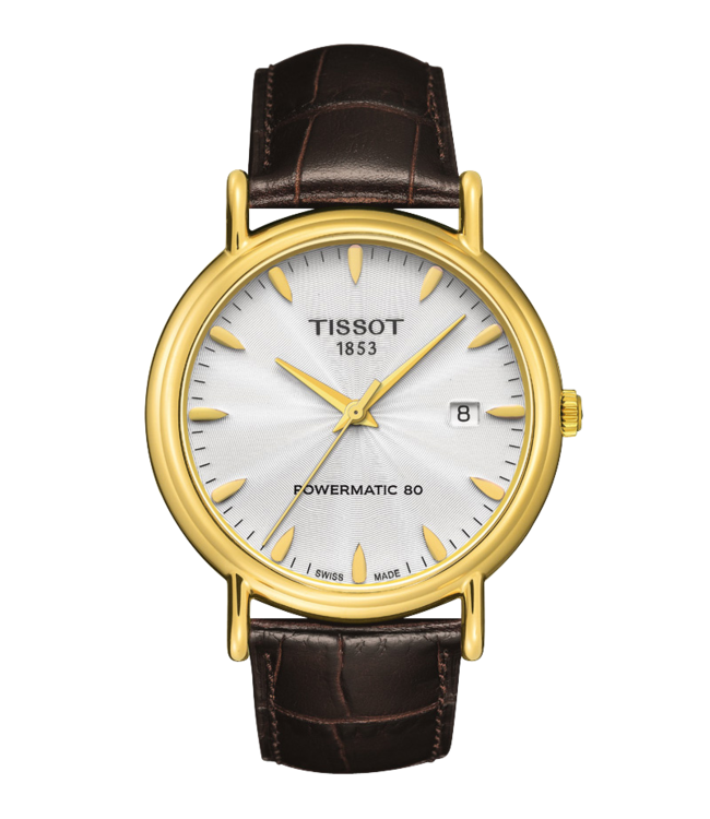 Tissot T9074071603100 Pulseira De Relógio T610034737 Castanho Escuro Couro 20 mm Carson