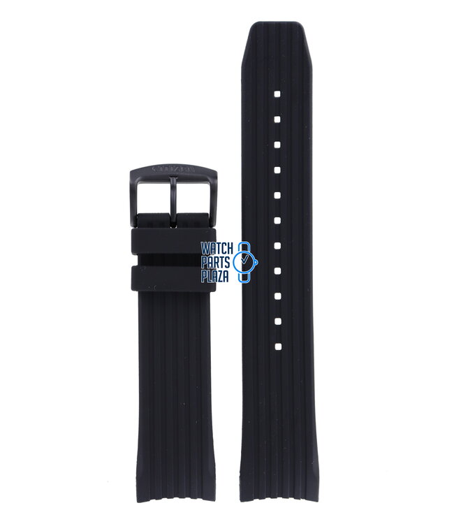 Citizen CA4385, CA4386 & BM7455 Watch Band 59-S53816 Black Silicone 22 mm Eco-Drive