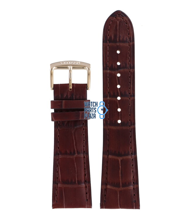 Citizen CA4283-04L Sport Watch Band 59-S53400 Brown Leather 24 mm Eco-Drive