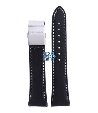 Citizen Citizen AS2031-06E & AS2031-14E Radio Controlled Watch Band Black Leather 22 mm