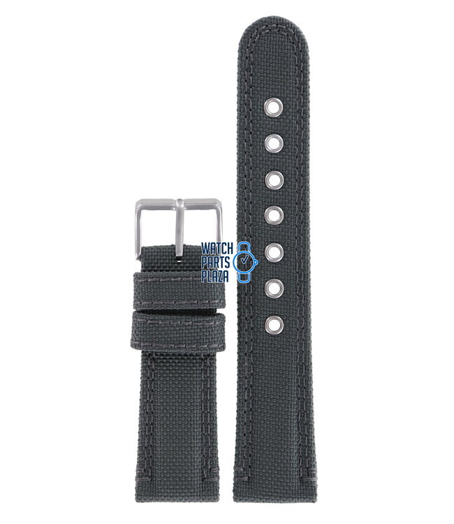 Citizen AT2100-09E Horlogeband 59-S52433 Grijs Leer & Textiel 22 mm Eco-Drive