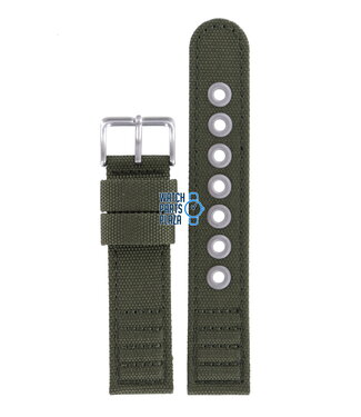 Citizen Citizen AT0200-05E Horlogeband Groen Leer & Textiel 20 mm