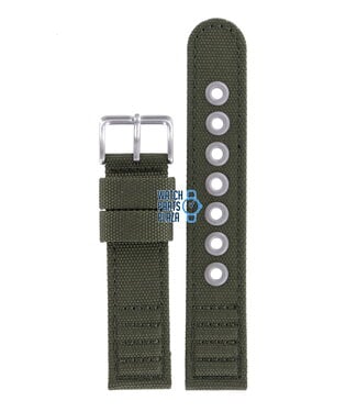 Citizen Citizen AT0200-05E Watch Band Green Leather & Textile 20 mm