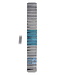 Philippe Starck PH5017 Watch Band PH-5017 Grey Stainless Steel 18 mm