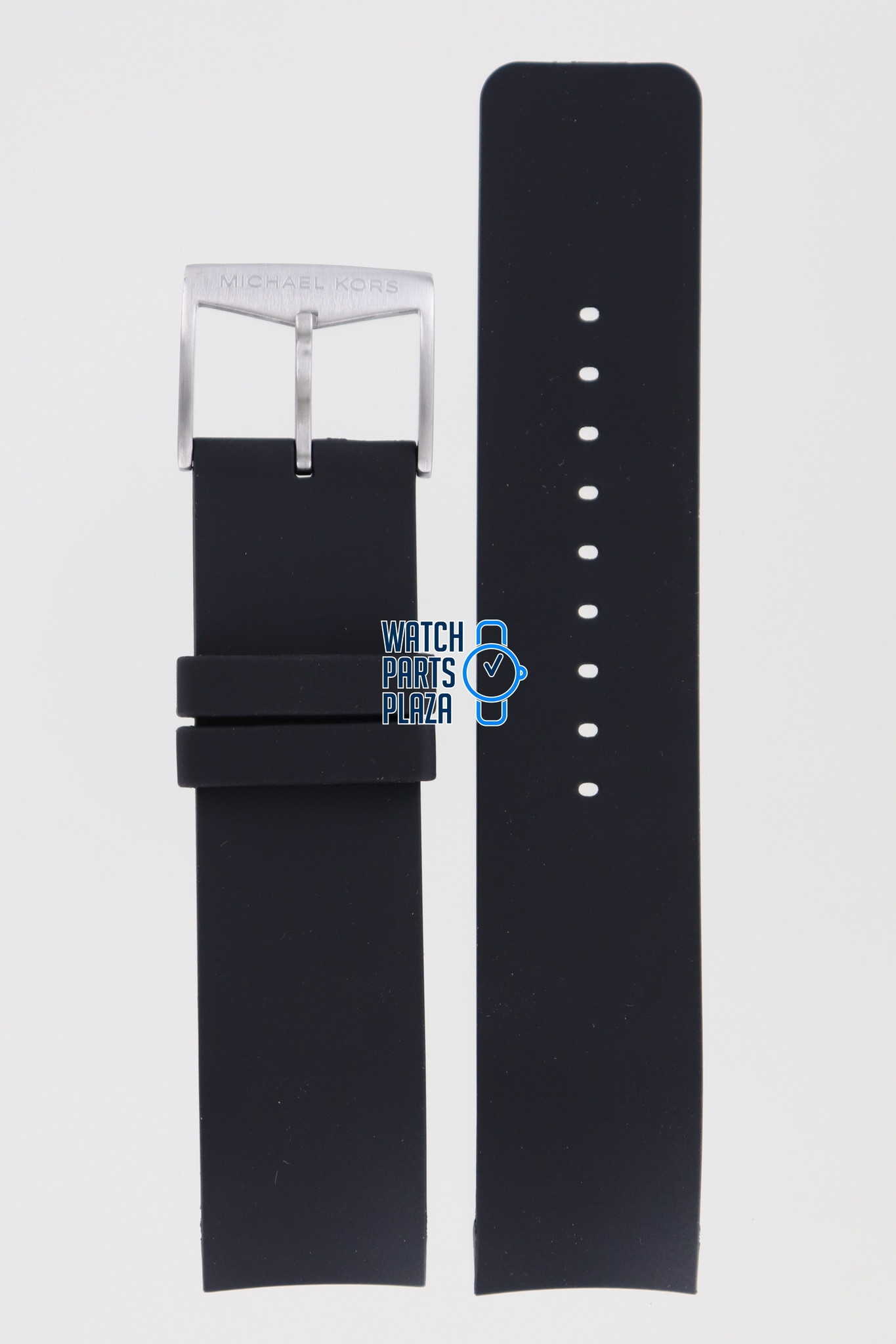 Michael Kors MK8040  MK8409 Watch Band Black Silicone 22 mm  WatchPlaza