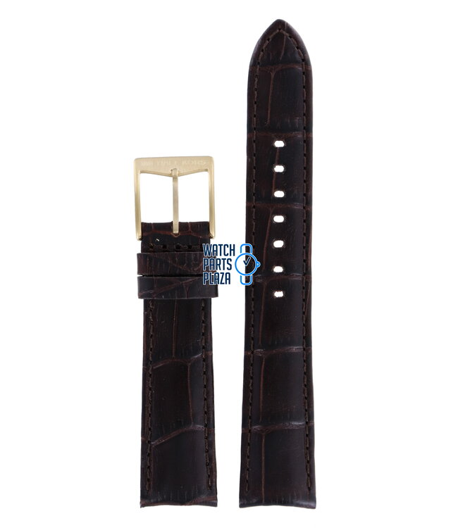 Michael Kors MK5014 Watch Band MK-5014 Brown Leather 18 mm