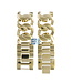 Michael Kors MK3024 Watch Band MK-3024 Gold Plated Stainless Steel 19 mm