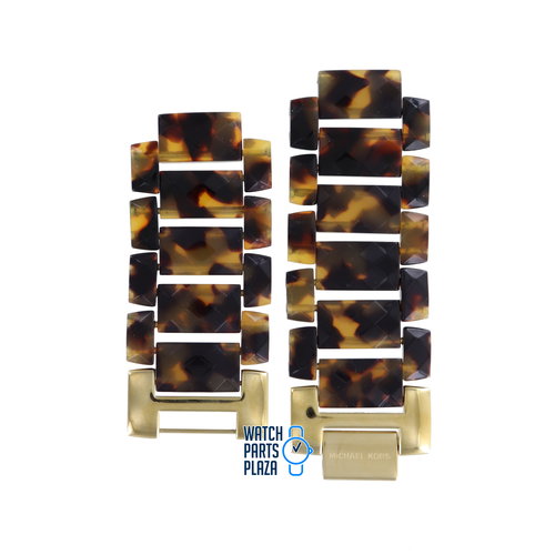 Michael Kors Michael Kors MK4166 Watch Band Brown Plastic 17 mm Michael Kors Michael Kors MK4166 Watch Band Brown Plastic 17 mm
