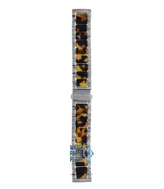 Michael Kors Michael Kors MK5051 Cinturino Dell'Orologio Marrone Acciaio Inossidabile 20 mm