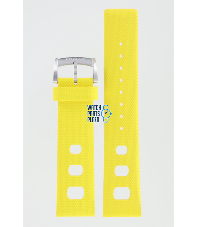 Zodiac ZO2224 Watch Band ZO-2224 Yellow Silicone 22 mm Sea Dragon