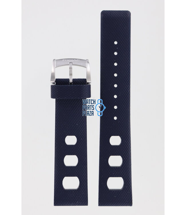 Zodiac ZO2205 Watch Band ZO-2205 Dark Blue Rubber 20 mm Sea Dragon