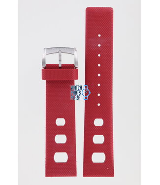 Zodiac Zodiac ZO2226 Bracelet De Montre Rouge Silicone 22 mm