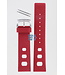 Zodiac ZO2226 Horlogeband ZO-2226 Rood Siliconen 22 mm Sea Dragon