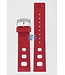 Zodiac ZO2226 Horlogeband ZO-2226 Rood Siliconen 22 mm Sea Dragon