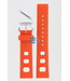 Zodiac ZO2202 Watch Band ZO-2202 Orange Silicone 20 mm Sea Dragon