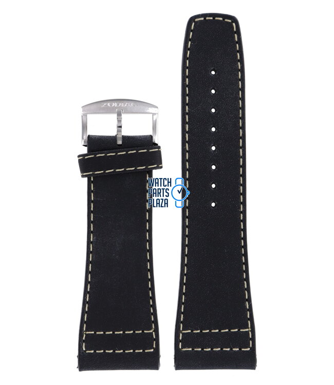 Zodiac ZO2601 Watch Band ZO-2601 Black Leather 28 mm Renegade