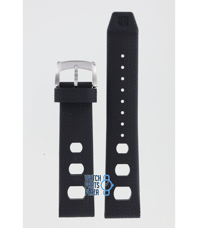 Zodiac ZO2200 Watch Band ZO-2200 Black Silicone 20 mm Sea Dragon