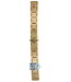 Burberry BU4556 Watch Band BU-4556 Gold Plated Stainless Steel 12 mm