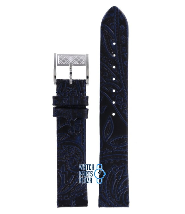 Burberry BU4512 Watch Band BU-4512-BLACK Black Leather 17 mm