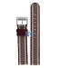 Burberry Burberry BU7106 Watch Band Brown Leather & Textile 16 mm