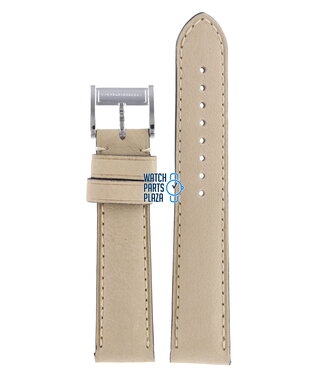 Burberry Burberry BU1552 Correa De Reloj Beige Cuero 20 mm