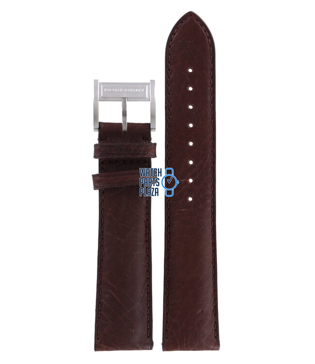 Burberry BU1602 Watch Band BU-1602 Brown Leather 20 mm Heritage