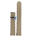 Burberry BU1014 Watch Band BU-1014 Beige Leather & Textile 17 mm Heritage