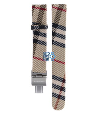 Burberry Burberry BU1010 Bracelet De Montre Beige Cuir et Textile 17 mm