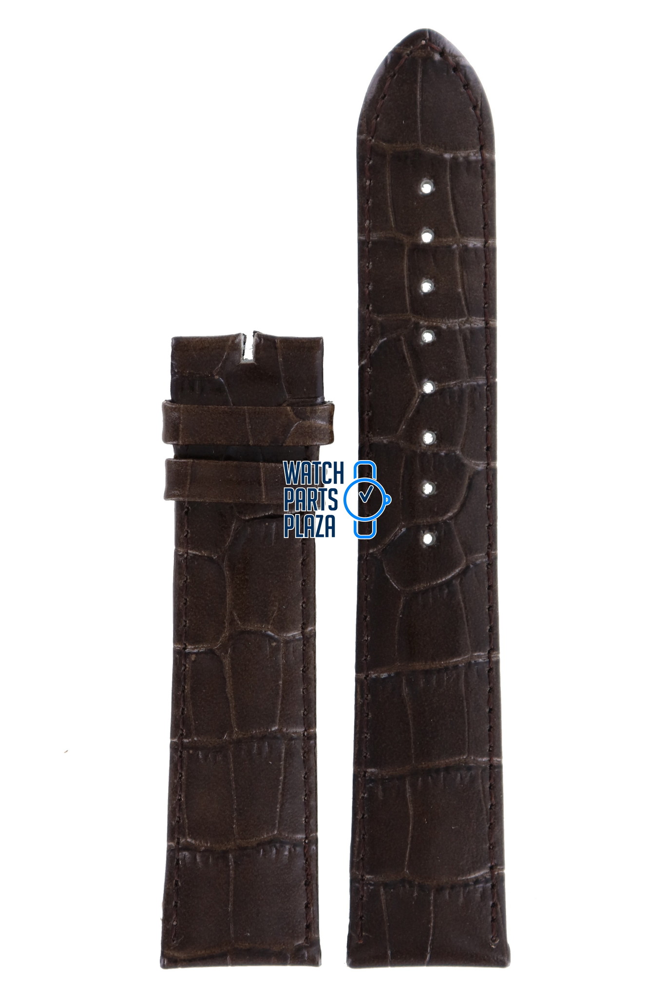 Burberry BU1202 Watch Band Brown Leather 20 mm - Watch-Parts-Plaza