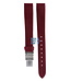 Burberry Burberry BU1054 Watch Band Red Leather 14 mm