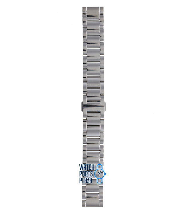 Burberry BU1056 Horlogeband BU-1056 Grijs Roestvrijstaal 18 mm