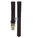 Burberry BU1017 Watch Band BU-1017 Brown Leather & Textile 13 mm