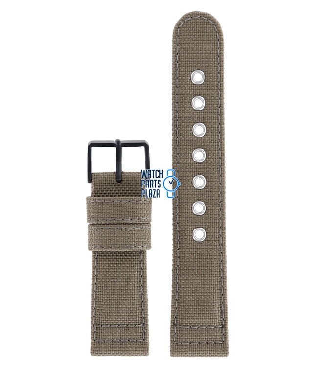 Citizen BV1085-31E Chandler Watch Band 59-S52763 Brown Leather & Textile 22 mm Eco-Drive