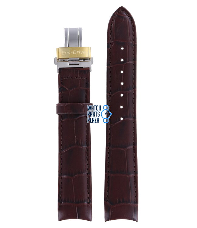 Citizen BL8002, BL8003 & BL8006 Watch Band 59-S50443 Brown Leather 20 mm Eco-Drive