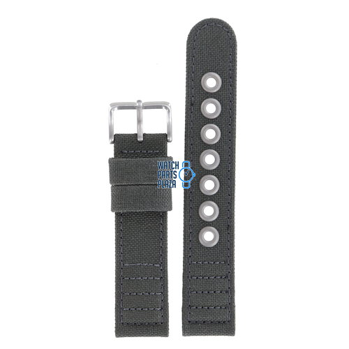Citizen Citizen BJ9130-05E & BJ9131-02E GMT Watch Band Grey Leather & Textile 20 mm Citizen Citizen BJ9130-05E & BJ9131-02E GMT Watch Band Grey Leather & Textile 20 mm