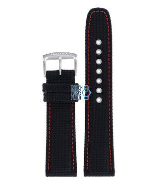 Citizen Citizen BU2040-05E & BU2040-05E-1 Sports Watch Band Black Leather & Textile 22 mm