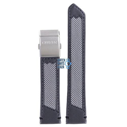 Citizen Citizen AS2020-02E & BJ7017-09E Nighthawk Horlogeband Grijs Leer 22 mm Citizen Citizen AS2020-02E & BJ7017-09E Nighthawk Horlogeband Grijs Leer 22 mm