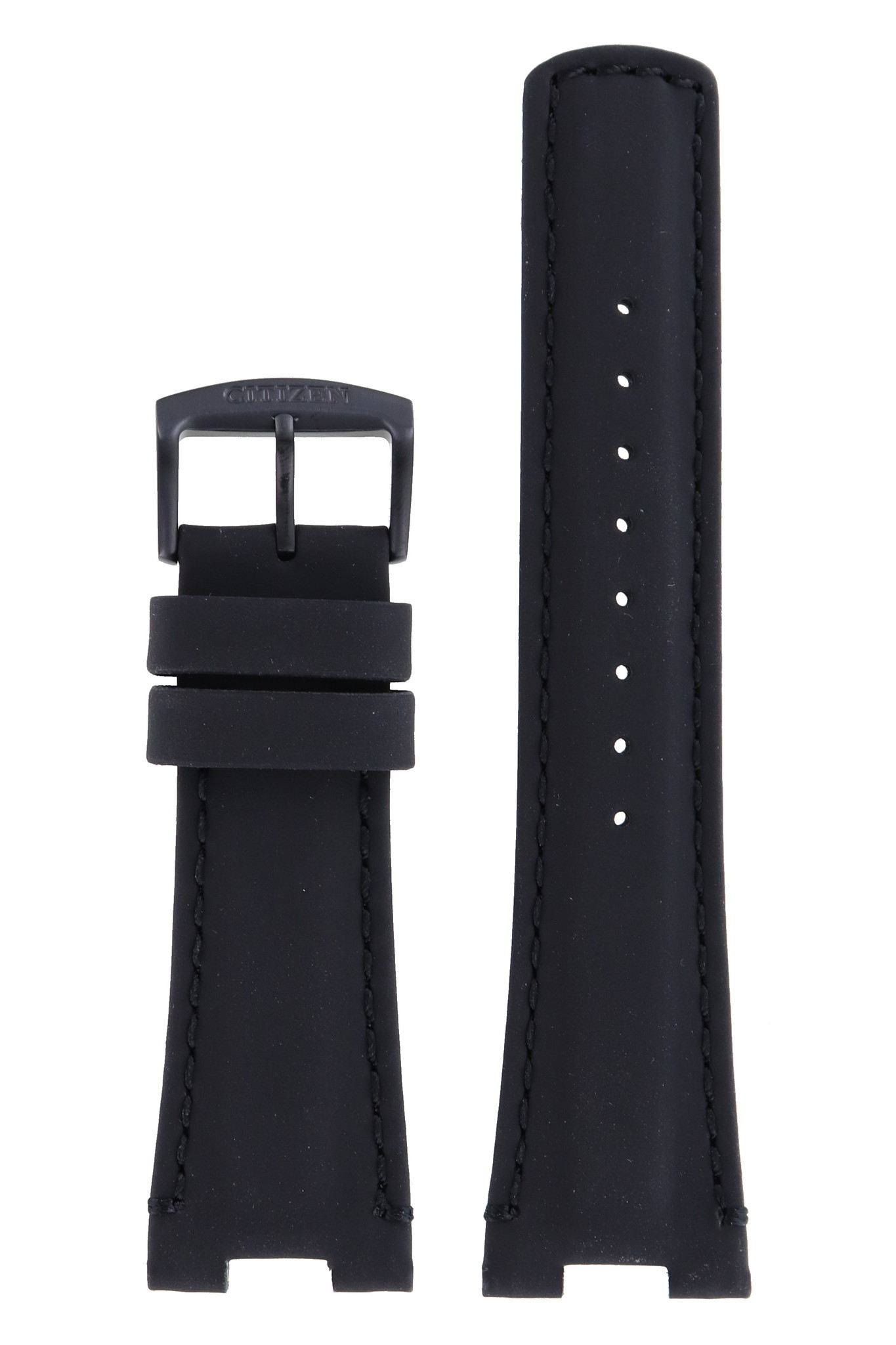 Citizen AW1135-19E - J810-S082803 Watch Band Black Leather 10 mm - WatchPlaza