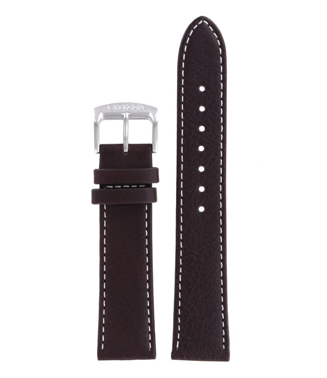Citizen AT2396-19X - H500-S111064 Watch Band 59-S53897 Dark Brown Leather 20 mm Eco-Drive