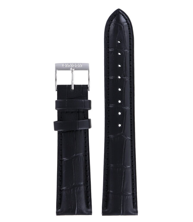 Citizen AT0360 09E AT0361 06E Watch Band Black Leather 21 mm Watch Plaza