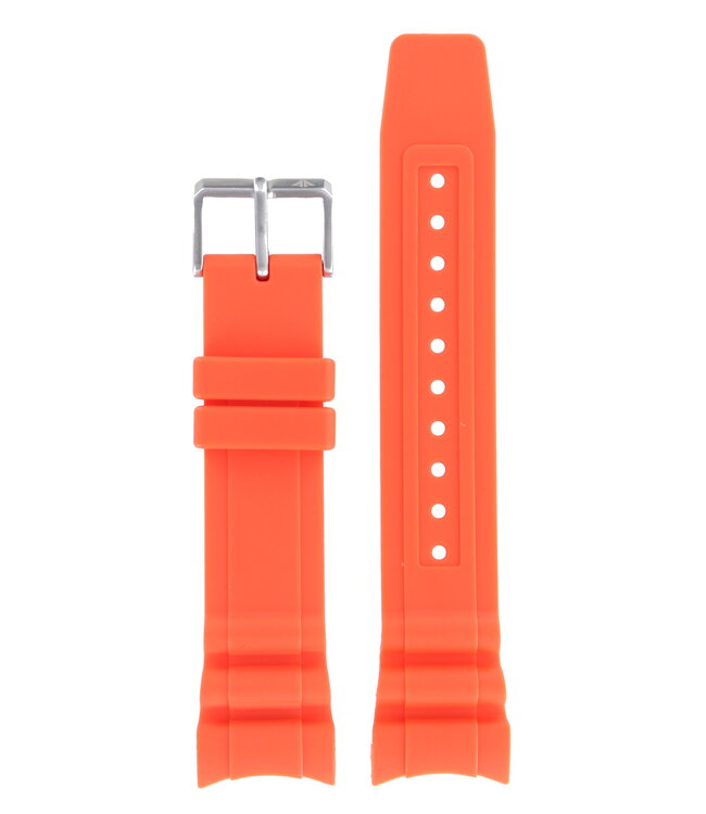 Citizen BN0100-18E Promaster Marine S086311 Watch Band 59-S52731 Orange Silicone 23 mm Eco-Drive
