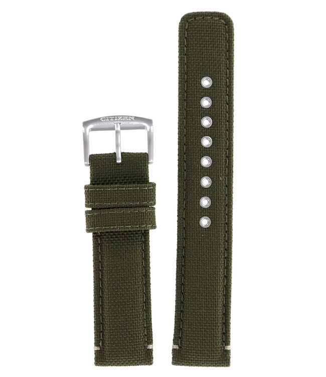 Citizen AW5005-21Y Military - J810-S109761 Watch Band 59-S53654 Green Textile 20 mm Eco-Drive