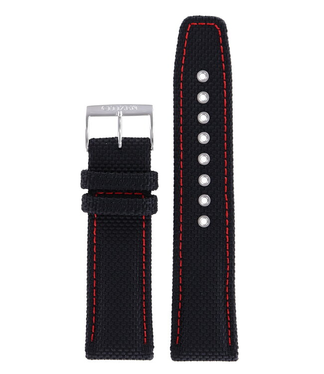 Citizen AT0975-04E & BM6745-08E Watch Band 59-S51992 Black Textile 22 mm Eco-Drive